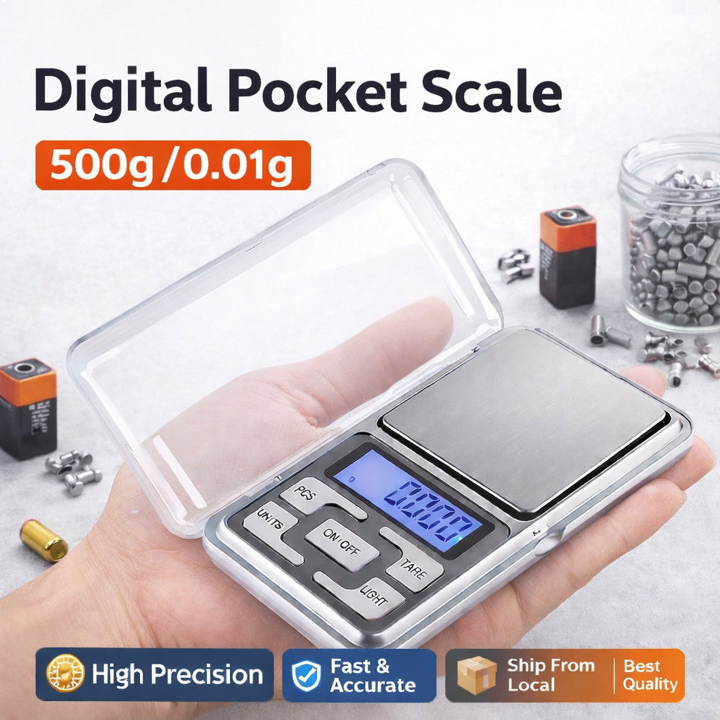 0.01g - 500g Gram Mini Digital LCD Balance Weight Pocket Jewelry Diamond Scale