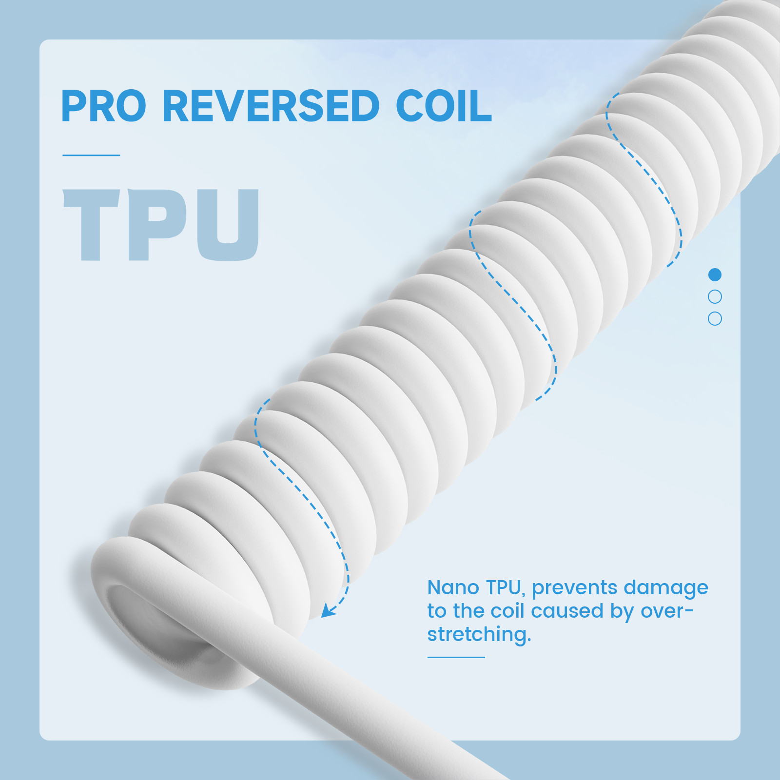 ATTACK SHARK C01 ULTRA Custom Coiled USB-C Cable for Keyboard/Mouse, RGB Light