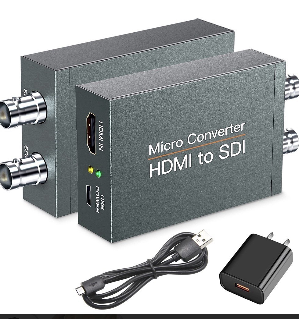Micro Converter HDMI to SDI Digital Converter, USB Power, 1 In 2 Out