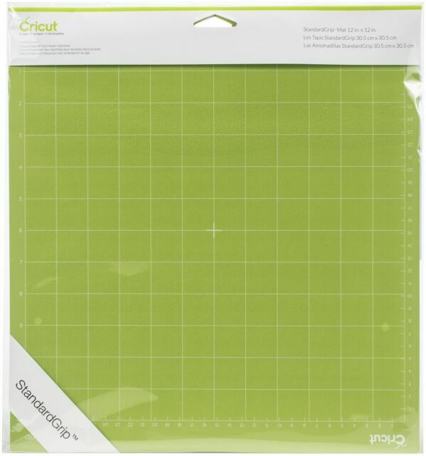 Cricut - 2001974 - Standard Grip, 12"x12" - Pack of 2 x Mats - Green