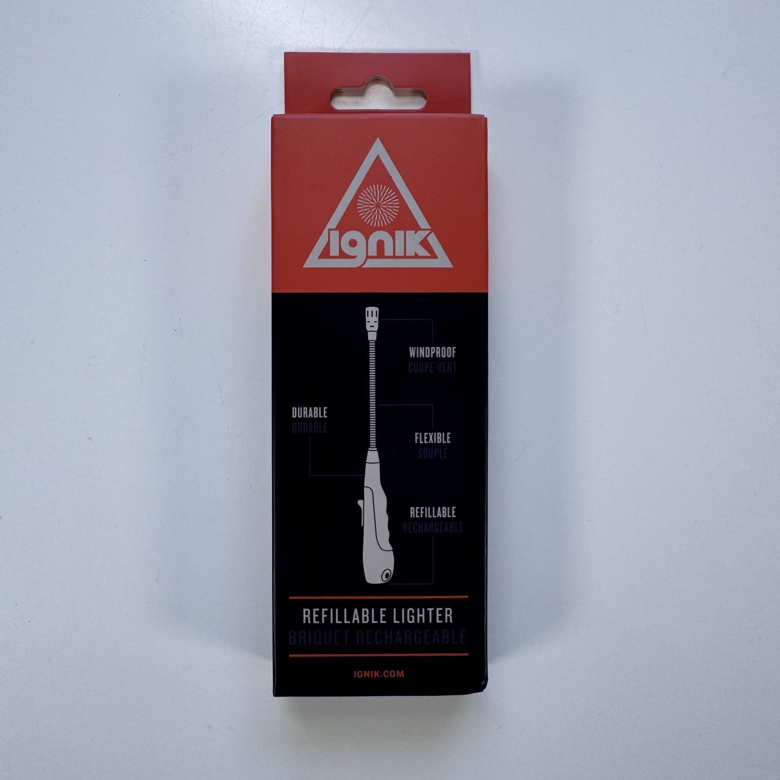 New IGNIK Refillable Lighter Windproof Tip Camping Outdoors Hiking