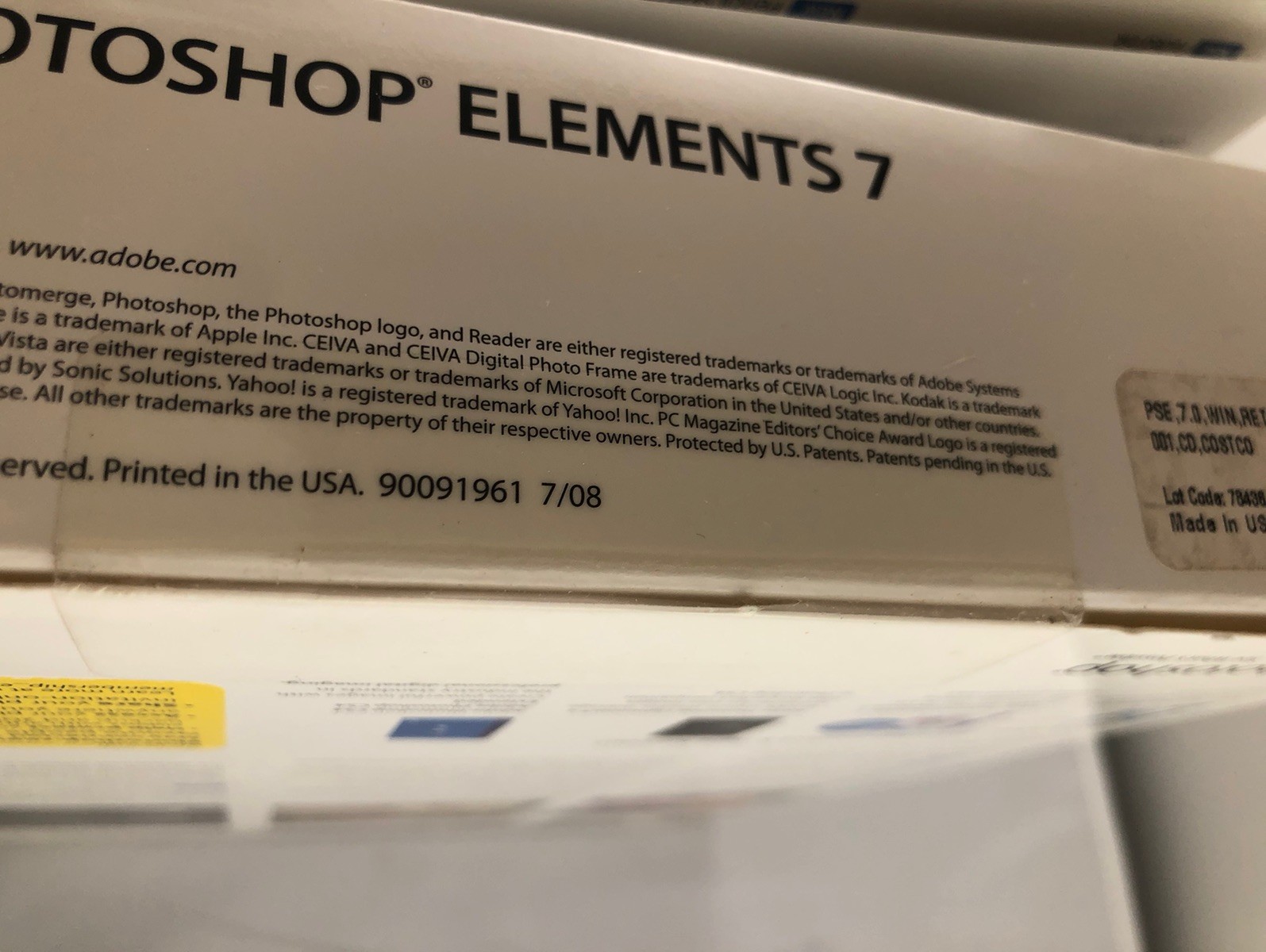 VINTAGE NOS SEALED ADOBE PHOTOSHOP ELEMENTS 7 SOFTWARE - BRAND NEW