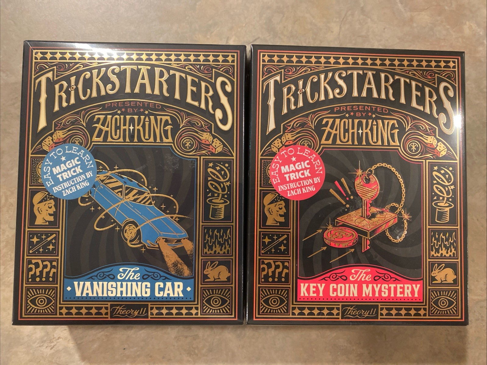 Zach King's TrickStarters Magic Tricks, 2x, Vanishing Car, Key Coin Mystery