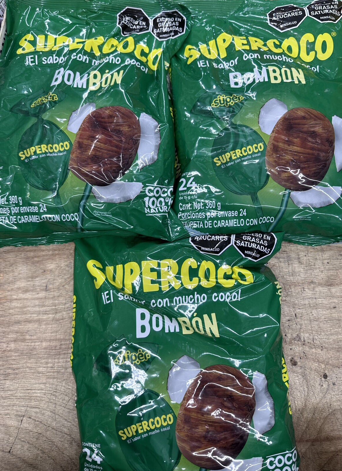 SUPER TURRON SUPER COCO ALL NATURAL COCONUT CANDY 50 COUNT Candy Sweets