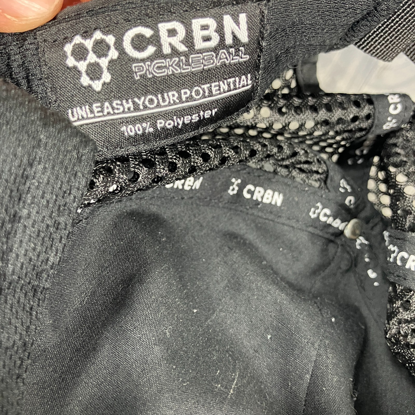 CRBN Trucker and Runner Hat - Lightweight & One Size Performance Hat Black
