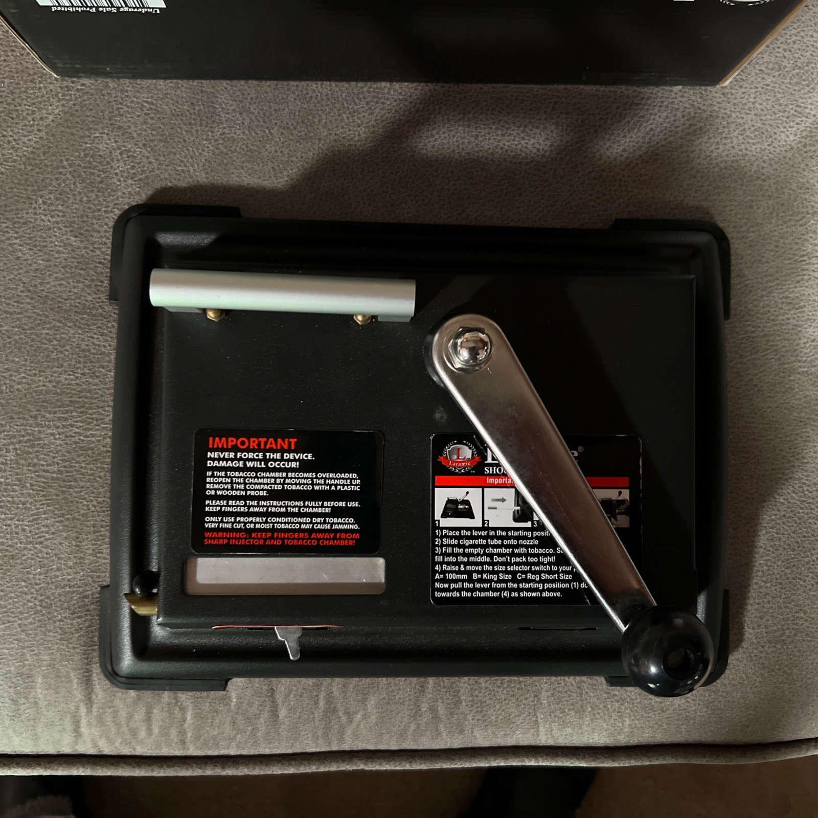 Laramie Shoot O Matic Automatic Cigarette Filler 100mm