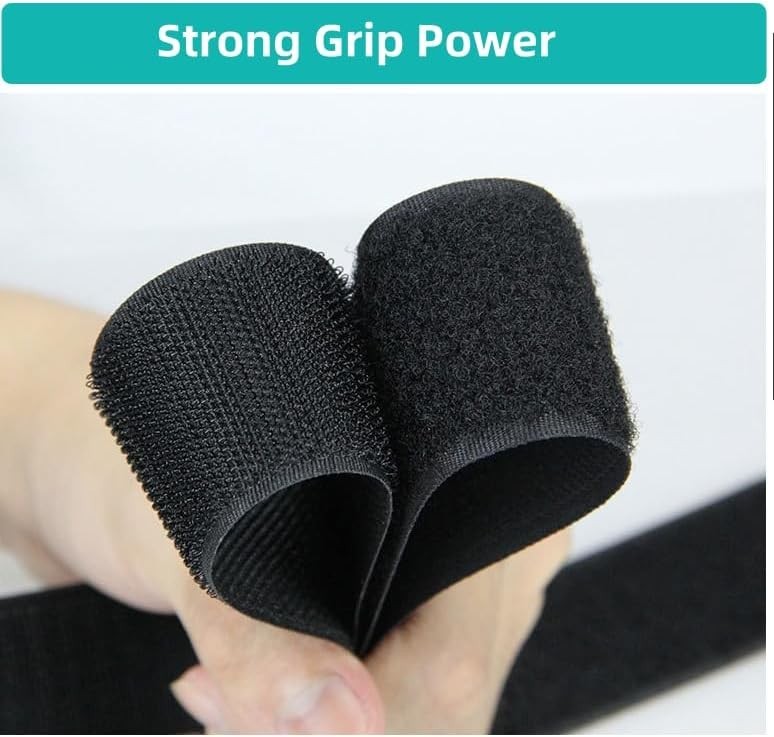 Versatile Non-Adhesive 5/8 Inch Hook and Loop Tape - Perfect for DIY Projects