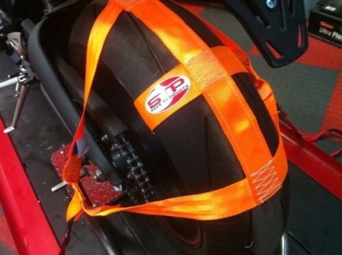 Motorbike Transport Tie Down Wheel Strap  Polyester webbing Strap ORANGE BSB