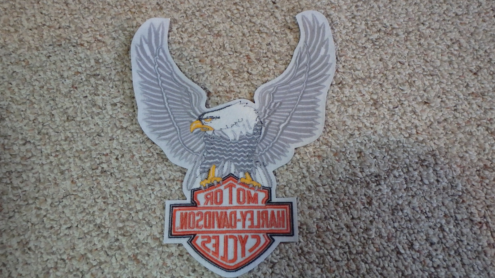 HARLEY DAVIDSON MOTOR CYCLES MOTORCYCLE ROCKER BACK PATCH ALL ORIGINAL BX W