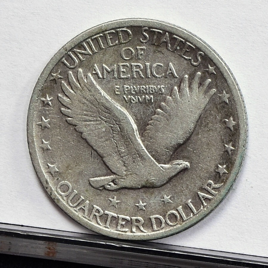 1927-S Standing Liberty Quarter - Fine Details, Old Cleaned (#59205-L)