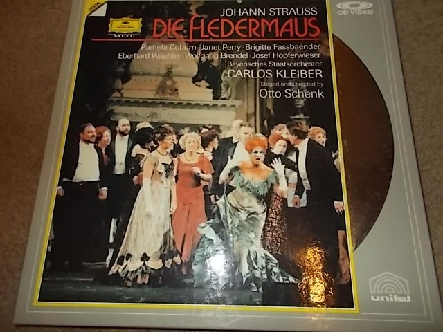 Johann Strauss Die Fledermaus Opera on Laserdisc - 156 minutes
