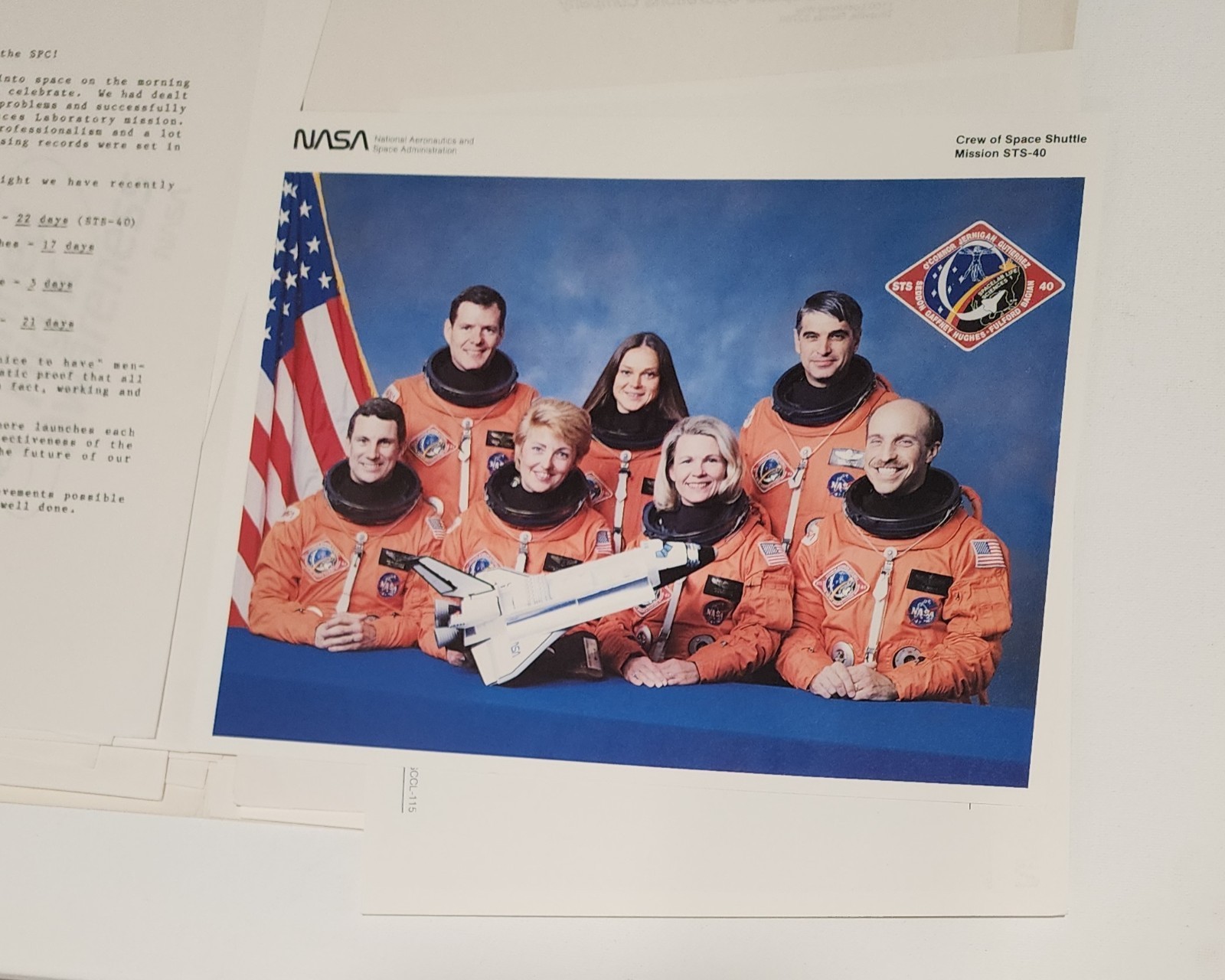 NASA Shuttle Archive Lot–Crew Portraits & Signed Lockheed Letters (STS Missions)