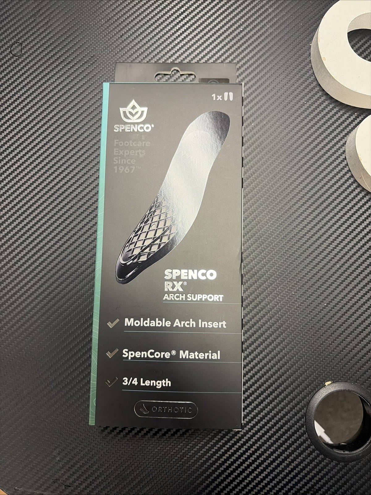 Spenco RX 3/4 Orthotic Arch SupportInsoles Sz Women13-14.5 men 12-13.5