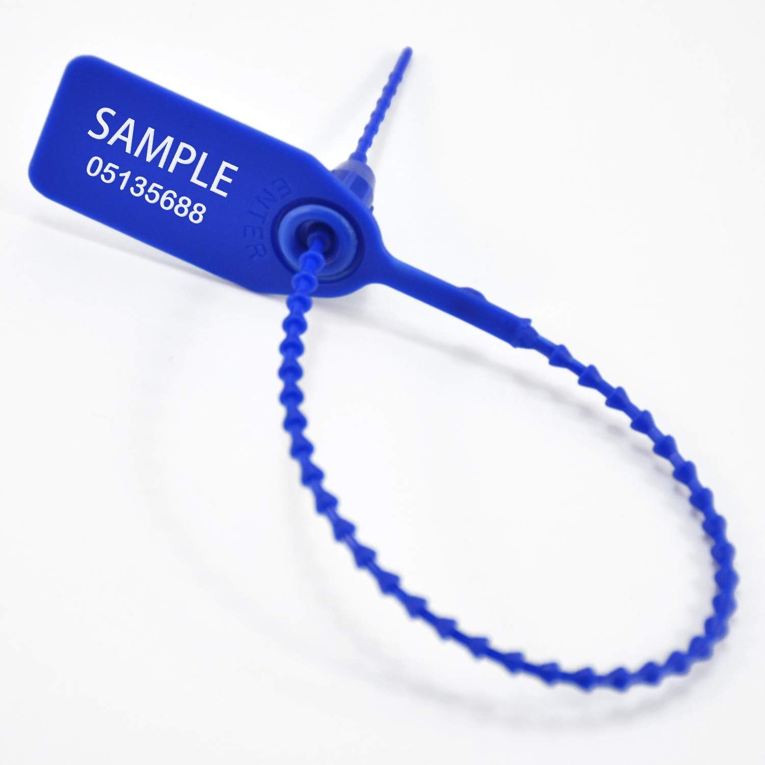 (R) 100 Plastic Tamper Seals, Zip Ties for Fire Extinguishers Pull Tite Security