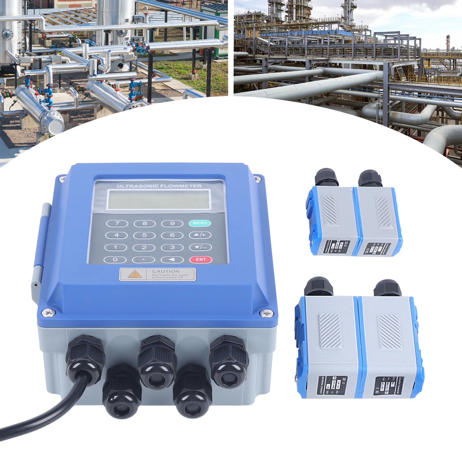 TUF-2000B+TM-1 TS-2 Ultrasonic Flow Meter Flowmeter Module Flowmeters DN20-700mm