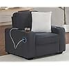 VanAcc Couch,Deep Seat Sofa with USB Charging Ports & Cup Holders,Comfy couch