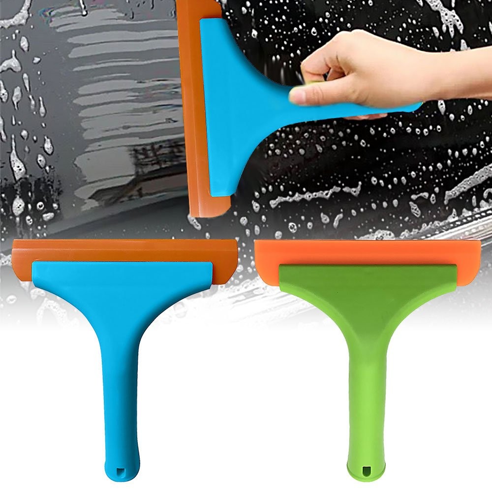 Super Flexible Silicone Squeegee, Auto Water Blade Water Wiper Shower SqueegeeJQ