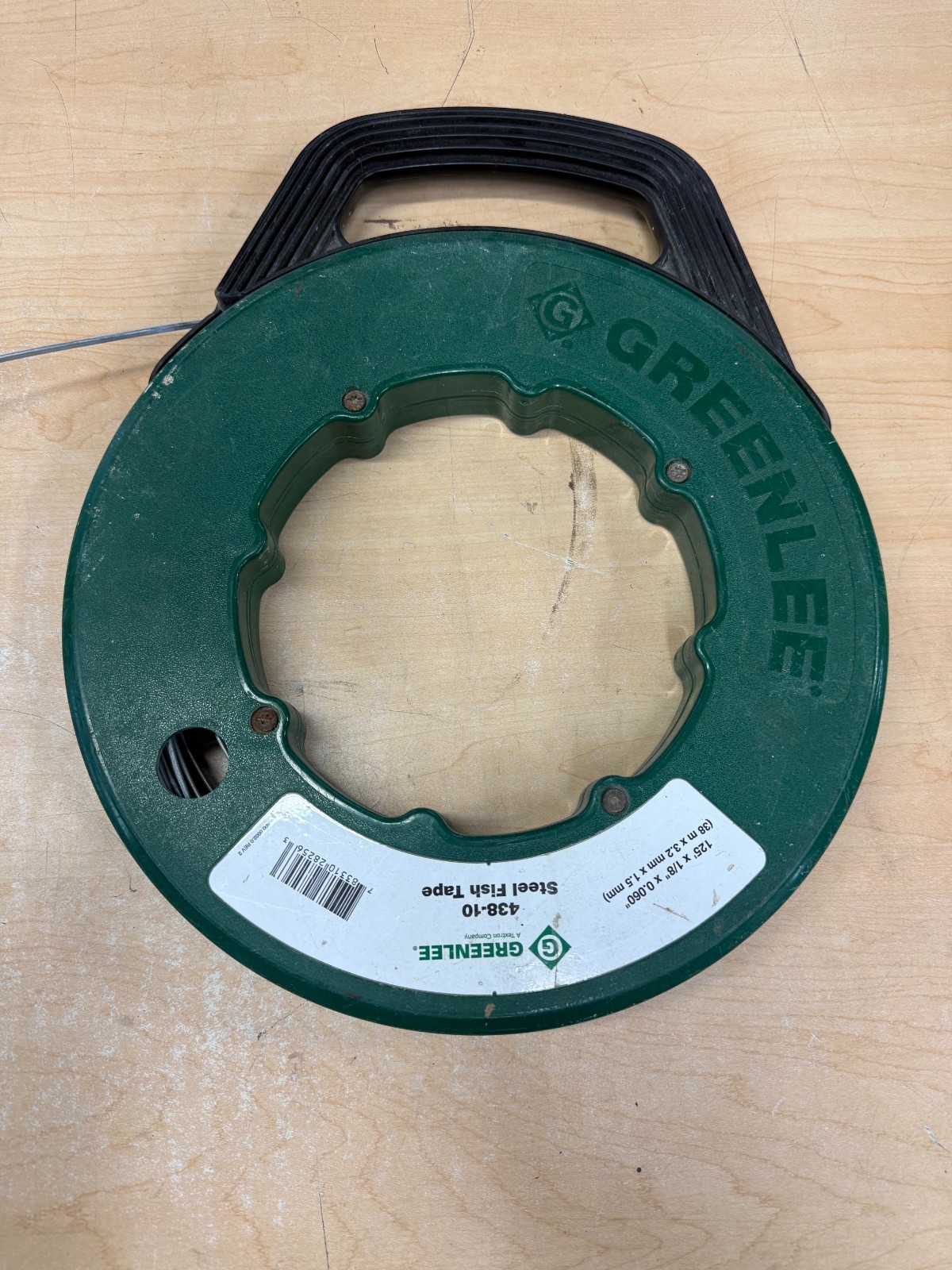 GreenLee No. 438-10 Steel Fish Tape 125' x 1/8" x 0.060"