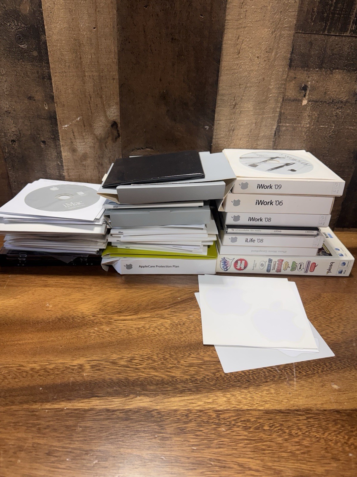 Vintage Apple Mac Software Lot iWork iLife AppleWorks OS X Restore DVD CDs