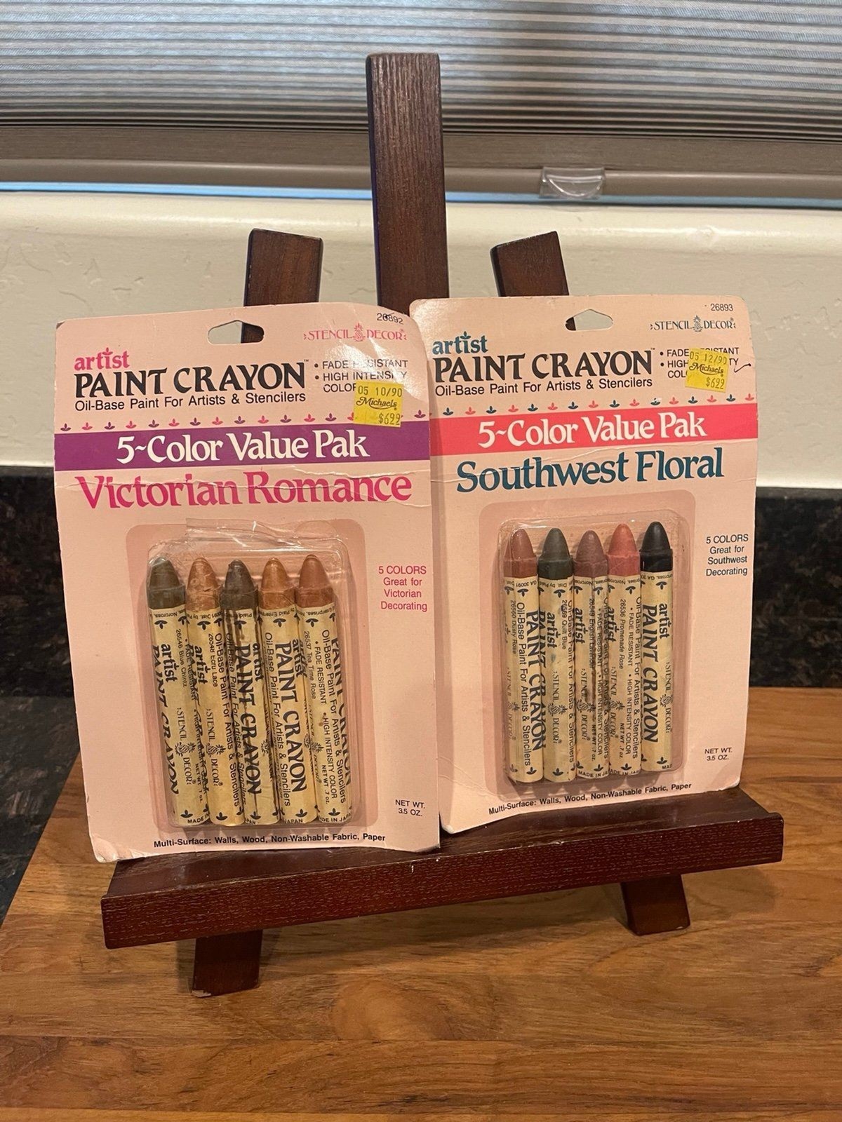 2 packs of Vintage Artist Paint Crayon Oil Based