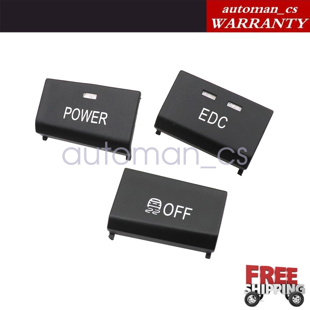 3Pcs Center Console Switch Button Caps Fit BMW E90 E92 E93 M3 61317841136 US