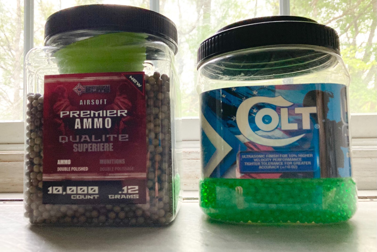 Plastic BBs mixed lot (for airsoft) .12 Grams 6mm