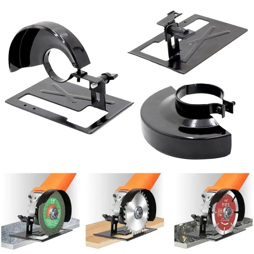 1X Bottom Plate Bracket Protective Cover for Angle Grinder to Cutting Machine ~
