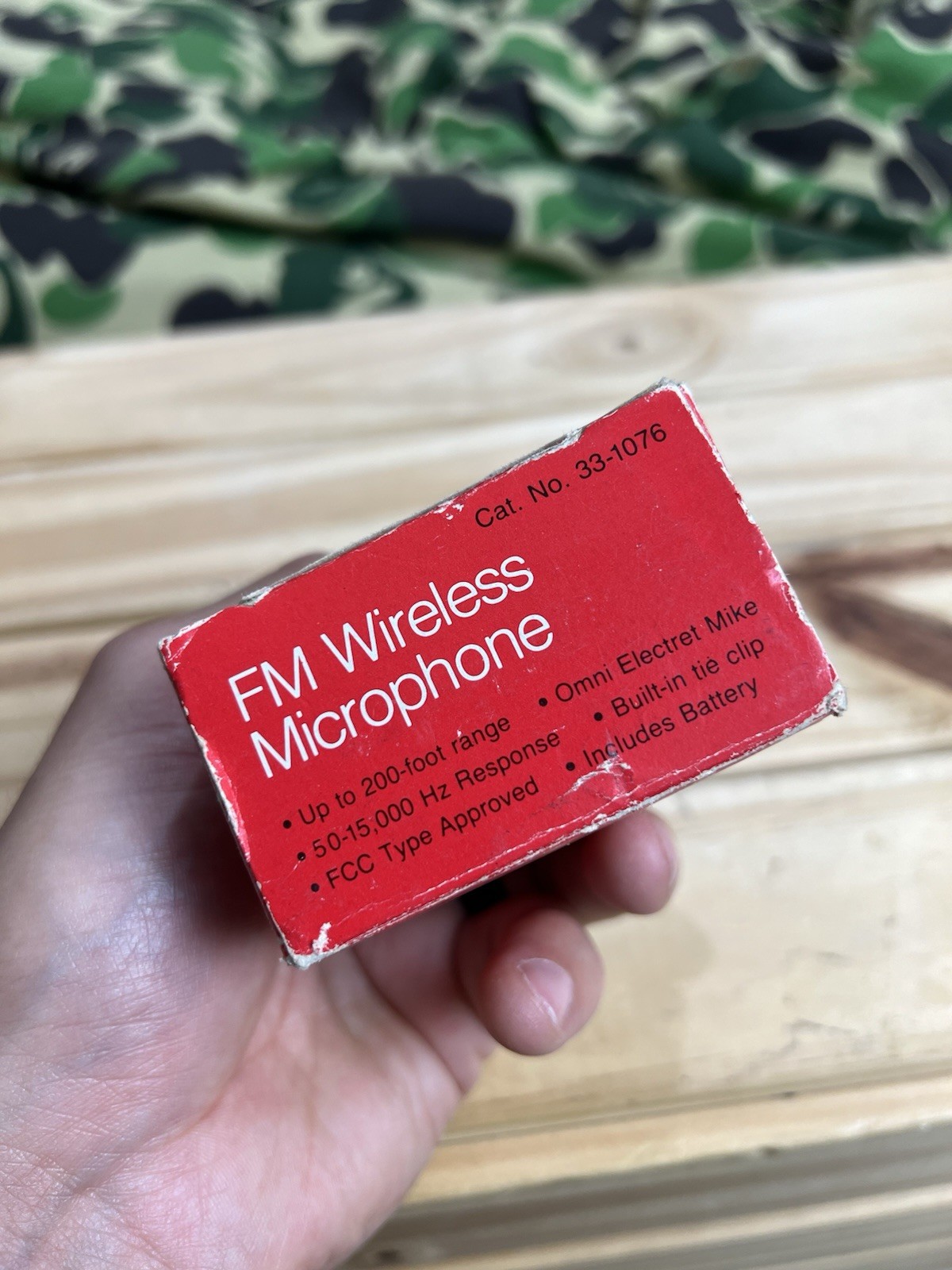 Vtg New Realistic 33-1076 FM Wireless Microphone Radio Shack Broadcast to Radio