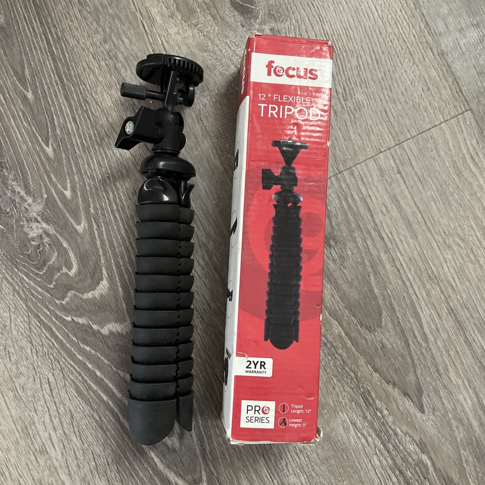 Focus Pro Series 12" Flexible Tripod - Universal Camera Mount NIB