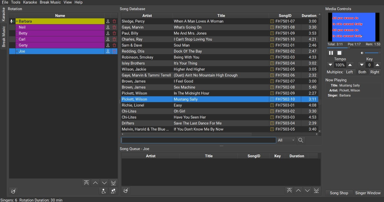 Computer Karaoke System - Host Karaoke From Your Laptop. New Interface!