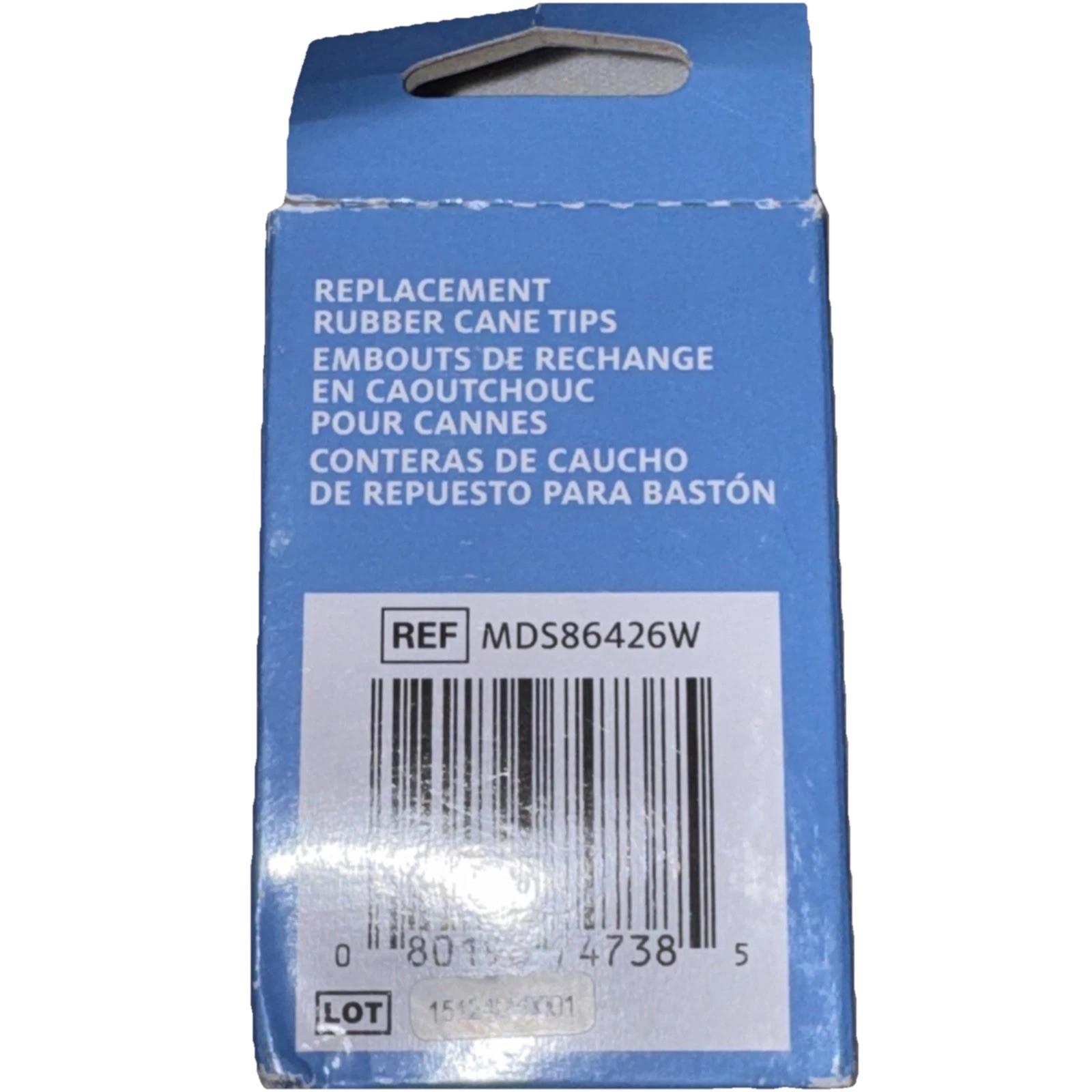 Medline Rubber Cane Tips 3/4" Replacement Tips 2 Pack Pair NEW