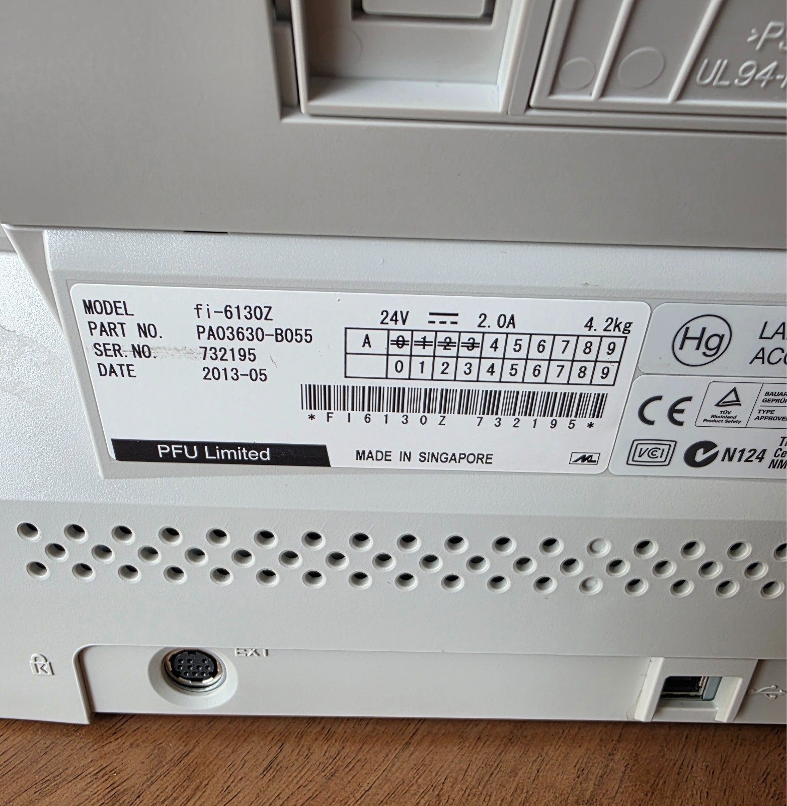 Fujitsu Fi-6130z Document Scanner