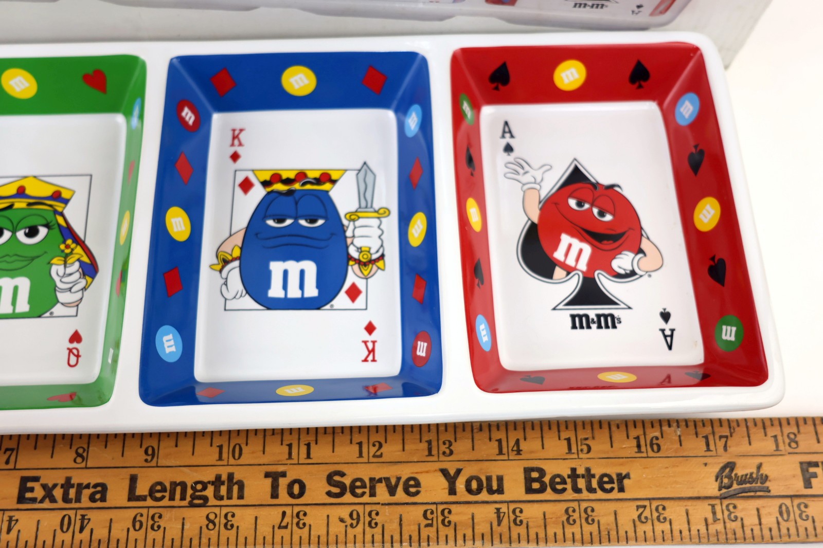 M&M’s World Las Vegas Multi Card Candy Dish with Four Compartments