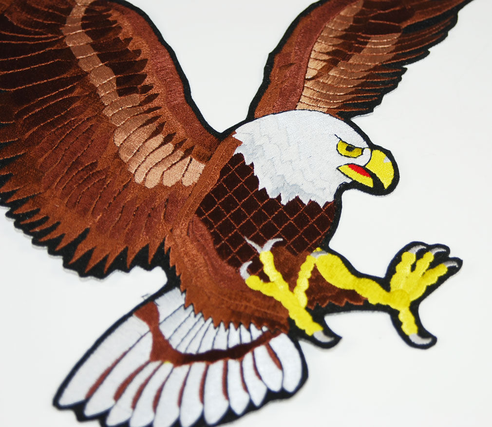 Huge Us Air Force Bald Eagle Jacket Patch Patriotic Embroidered Patch