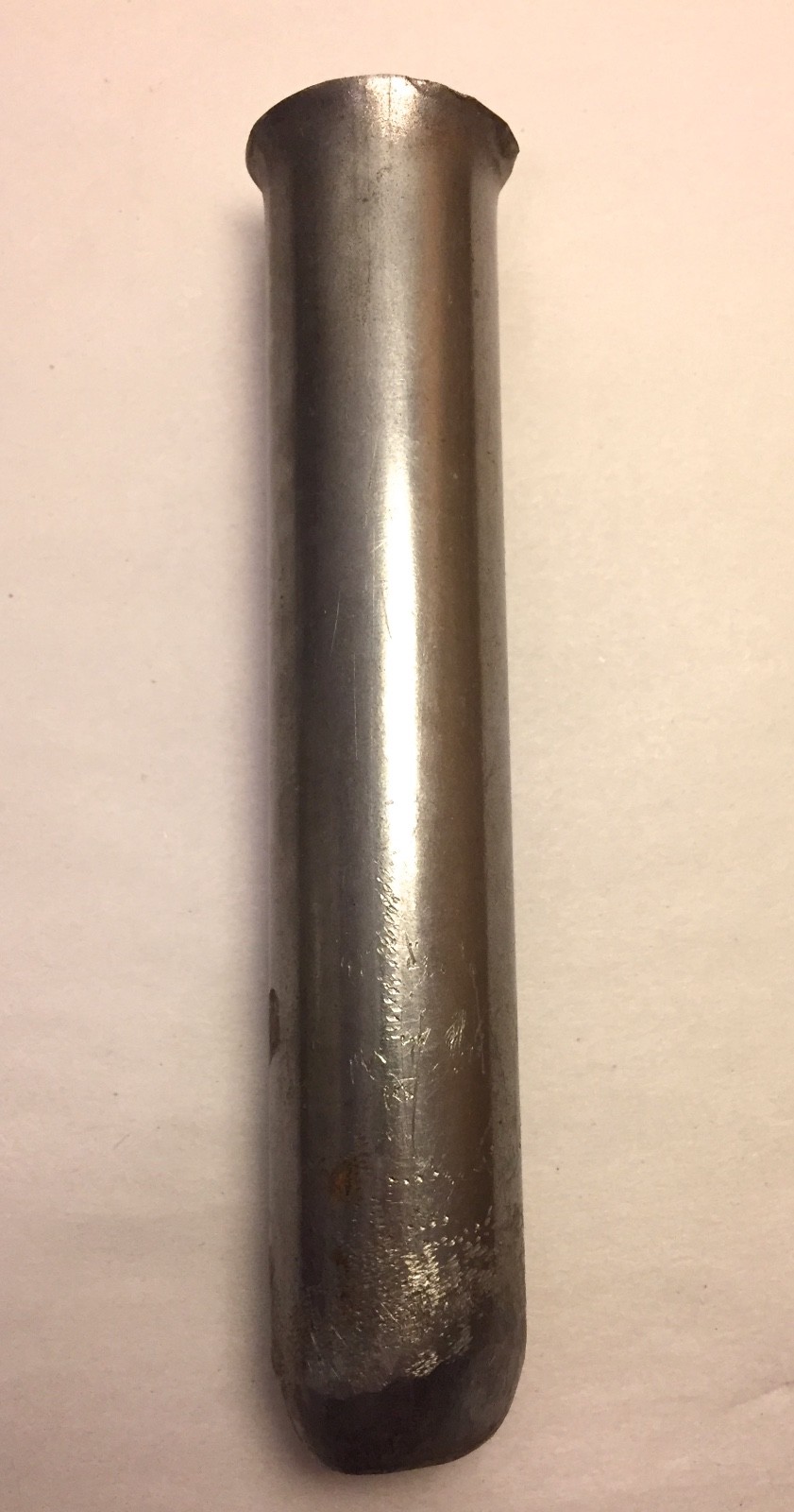 Vintage 1" long 3/4" wide Oval Punch Steel Hand Craft Stamp Tool 6-3/4" tall
