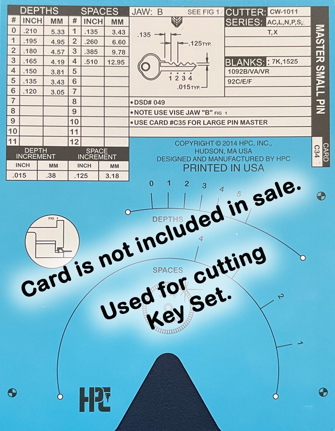 Master Padlock M2, 7K Space and Depth Keys ~ DSD#049, C34