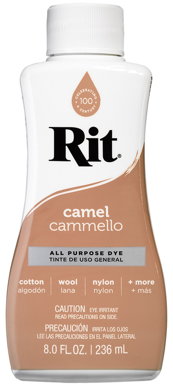 Nakoma 8-8460 Rit Dye Liquid 8oz-Camel