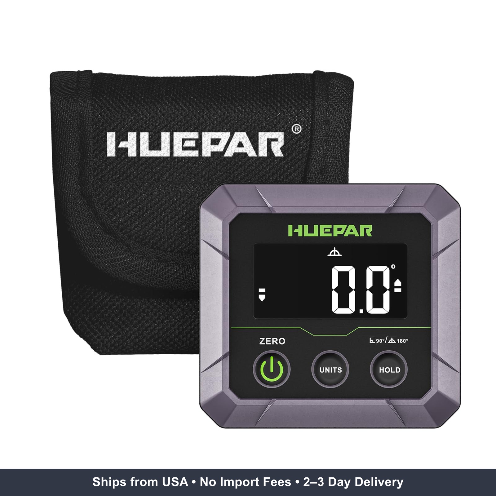 Huepar Professional Digital Angle Finder Magnetic for Table Saw Blade, Woodworki