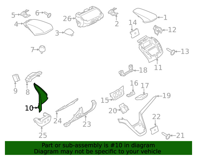 Genuine Ford Instrument Panel Trim Panel DT1Z-61044C60-AB