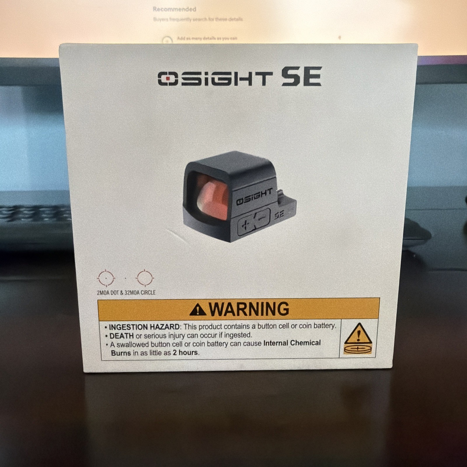 Osight SE RMSc Footprint Enclosed Red Dot Multi-Reticle Sight