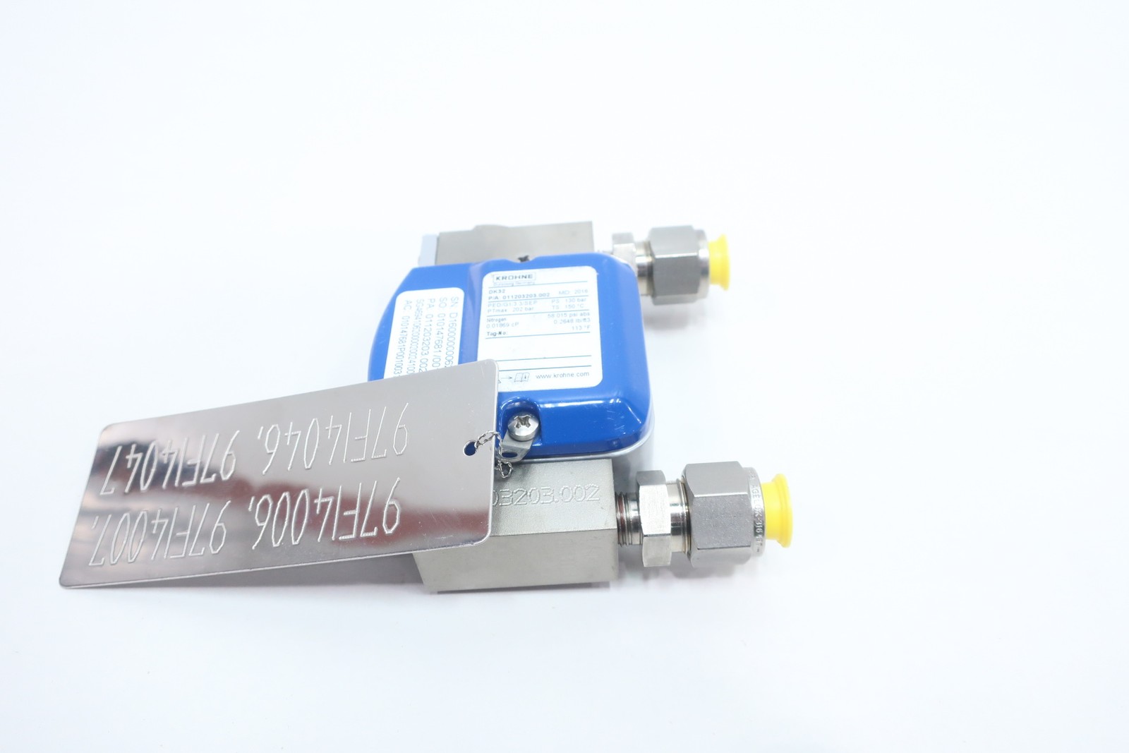 Krohne DK32 011203203.002 Variable Area Flow Meter 202bar 0.2648lb/ft3
