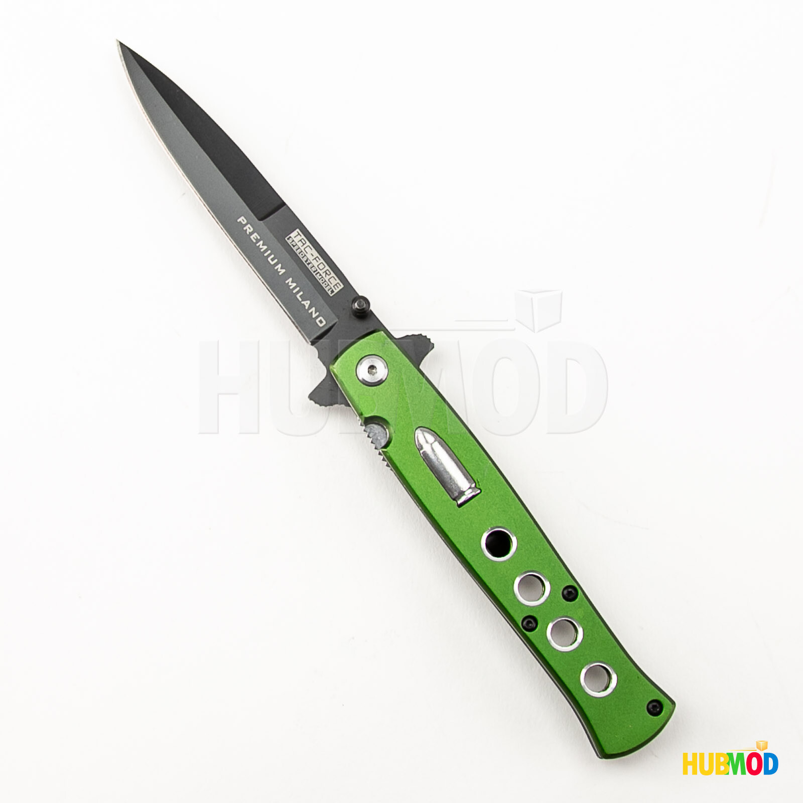 9" TAC-FORCE Bullet Folding Pocket Knife Stiletto Premium Milano Tactical Green