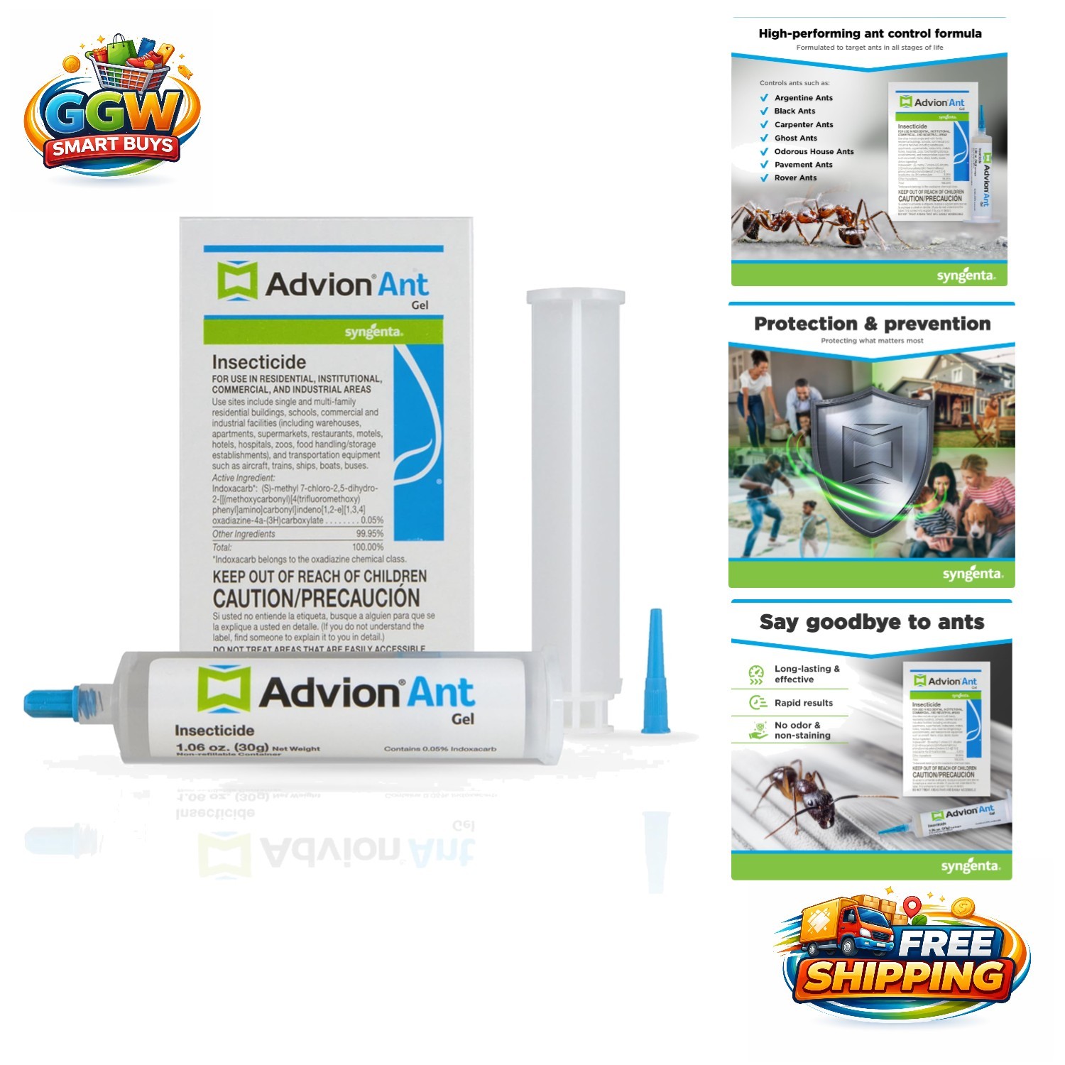 Powerful 30g Advion Ant Gel Lure - Targets Sweet Feeders with Unique Formula