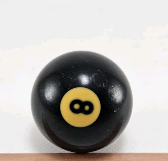 Vintage Bakelite Pool Billiards 8 Ball Eight-Ball