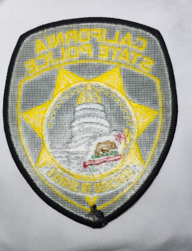 OBSOLETE CALIFORNIA CA. STATE POLICE SHOULDER PATCH STATE CAPITOL *NEW CONDITION