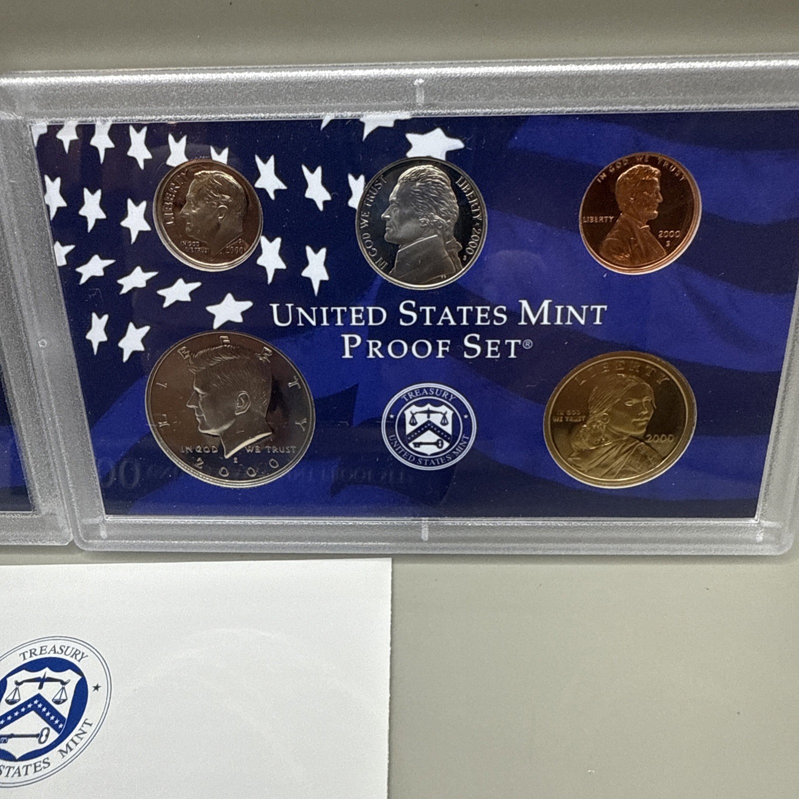 2000 S US MINT UNCIRCULATED PROOF SET. WITH OGP + COA. 10-COIN SET.