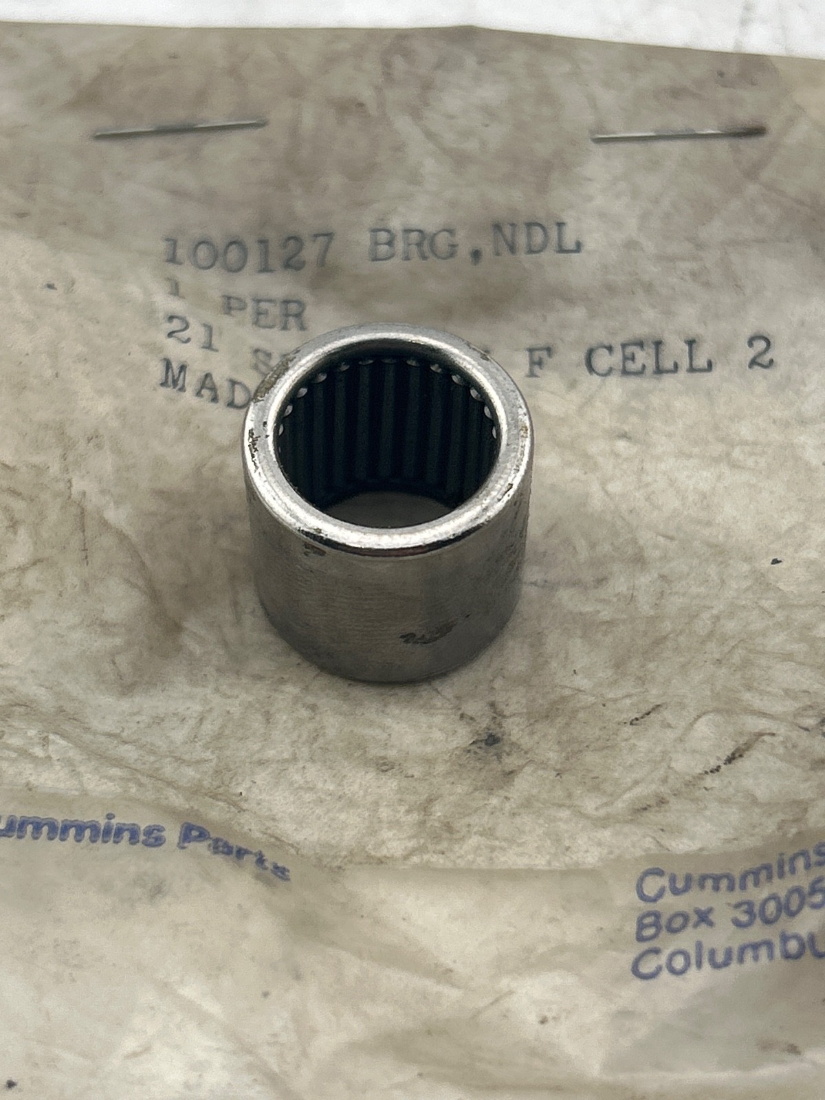 NEW OEM Cummins 100127 BEARING NEEDLE