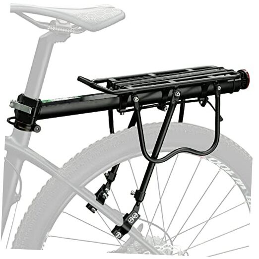 Rear Bike Rack Quick Release Bike Cargo Rack Luggage Bike Rack Rear All black