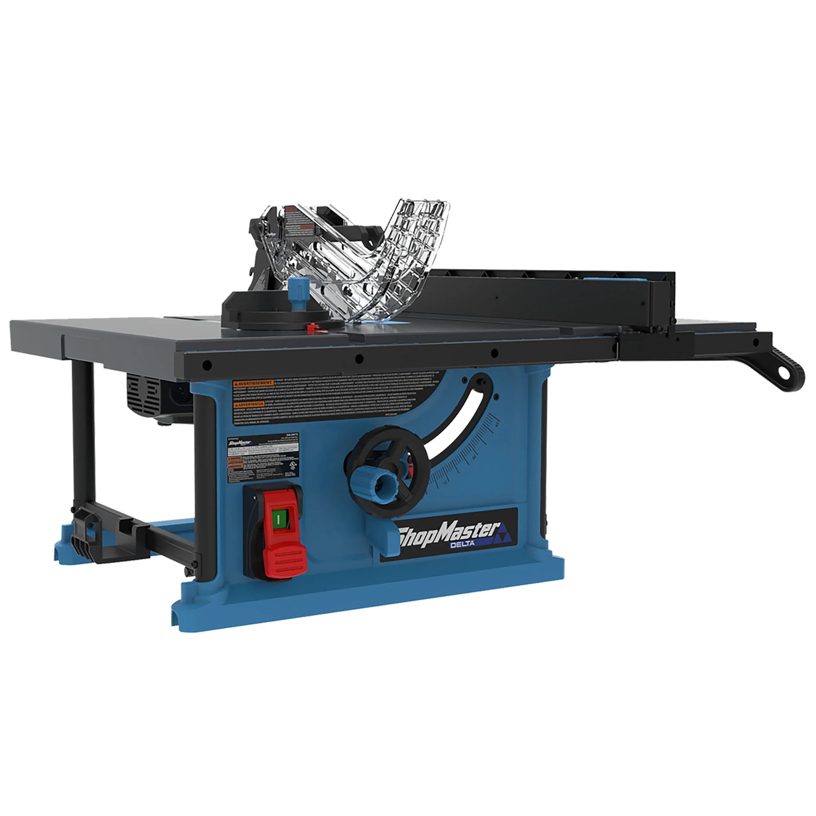 Delta ShopMaster 10 inch Portable Table Saw 15 Amp Anti Kickback Corded Electric