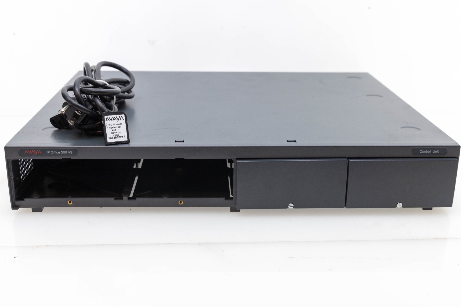 AVAYA IP Office 500 IP500V2 Control Unit 700476005, IPO MU-LAW System SD Card